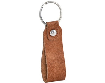 Personalized Leather Keychain, Leather Key fob men, key chain, keychains for women, Birthday gift for him, Groomsmen gift