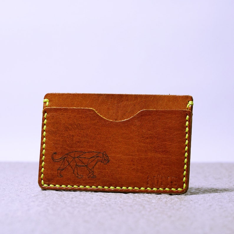 Minicaja organizadora de tarjetas de crédito de cuero genuino para m Minicaja organizadora de tarjetas de crédito de cuero genuino para m