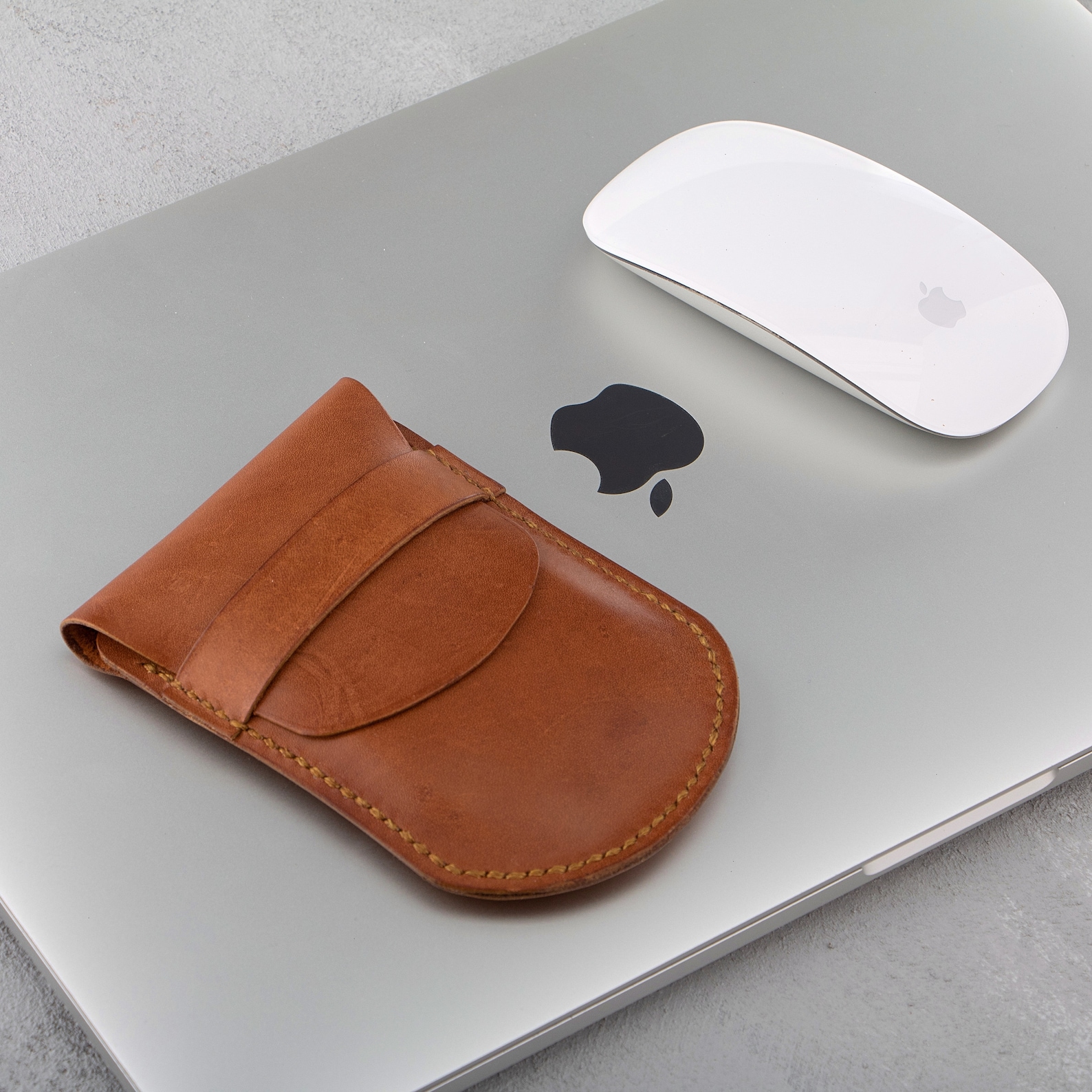 Leather Magic Mouse Case Personalized Apple Mouse Cover Etsy