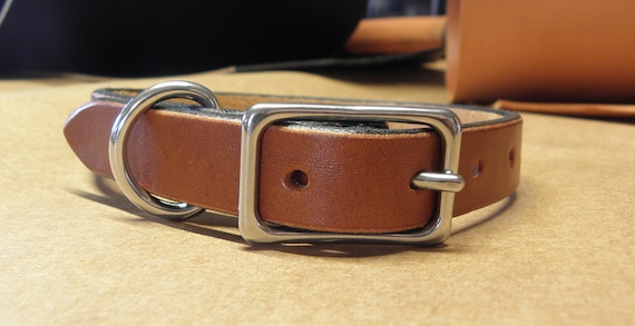 Pure leather dog best sale collar
