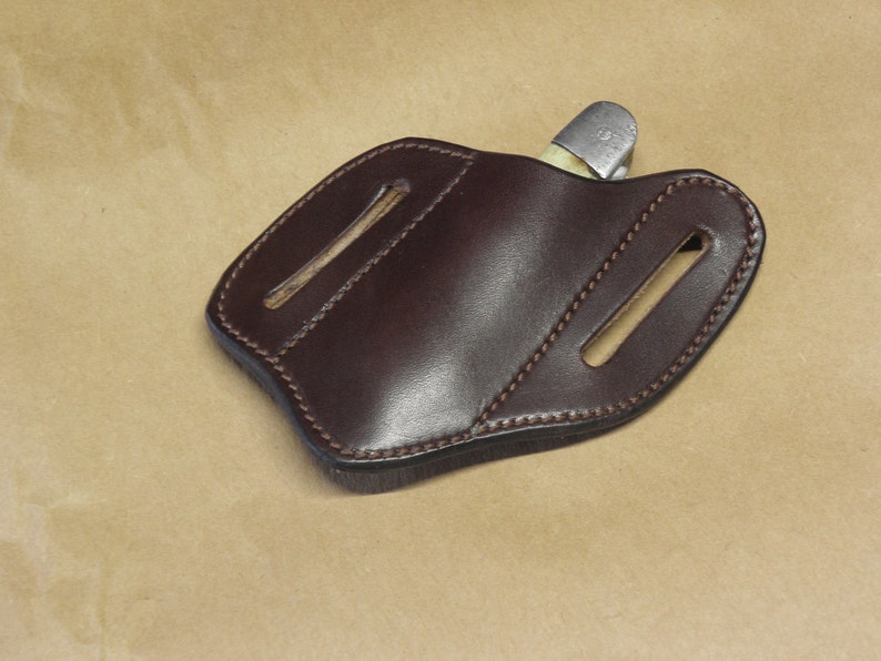 Leather Pocket Knife Holder 100% Full Grain Leather Belt - Etsy
