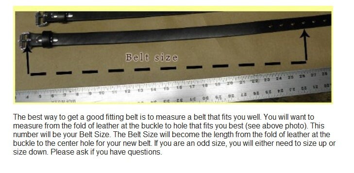 Handmade Leather Western Work Belt, 100% Full Grain Genuine