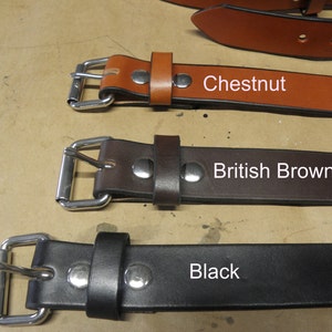 Handmade Leather Belt, 100% Full Grain Genuine Leather, Non-Layered, English Bridle Leather, Leather Belt Men, Mens Leather Belt image 3