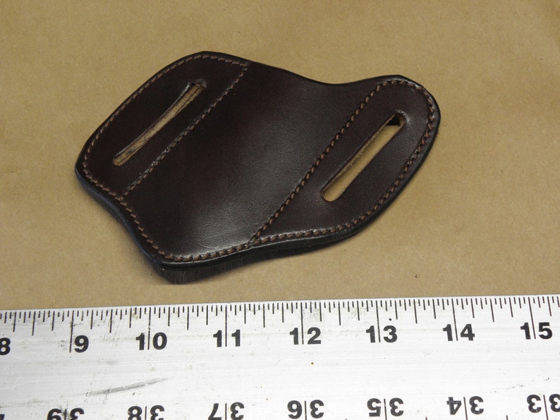 Leather Pocket Knife Holder 100 Full Grain Leather Belt Etsy