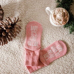 Bring me Hot Cocoa. Message Novelty Socks. If You Can Read This. Birthday Gift Idea for Friend. Personalized. Gift for Grandma. Funny Socks. image 8