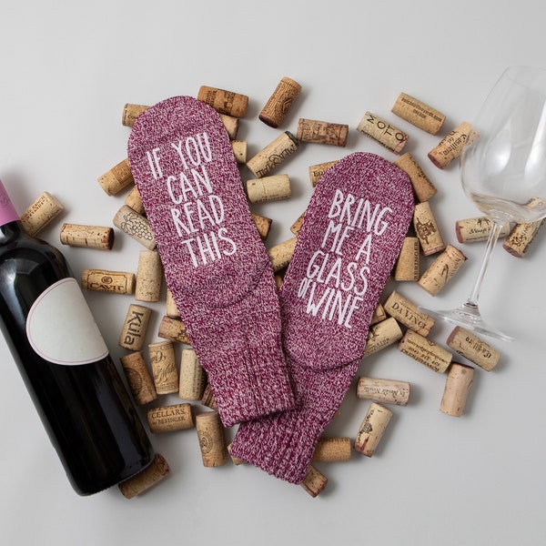 CLEARANCE Wine Socks. If You Can Read This. Gift for Wine lovers. Boss Gift. Message Socks. Gift Under 15. Christmas Gift. Sister. Wife
