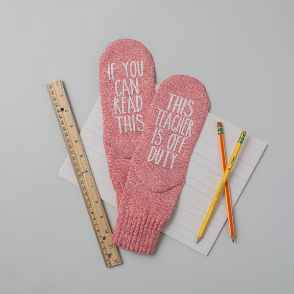 Teacher Socks. Gift for Teacher. Book Socks. Christmas Gift for Teacher. Teacher Appreciation. Teaching socks. End of Year Gift. Birthday.