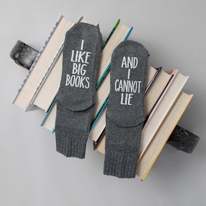 Book Socks. So many books, So Little Time. Christmas Gift. Gift for Readers. Novelty Socks. If You Can Read This Socks. Book Club Gift image 4