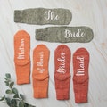 Bridal Party Socks: Bride, Bridesmaid, Maid of Honor - Custom Option