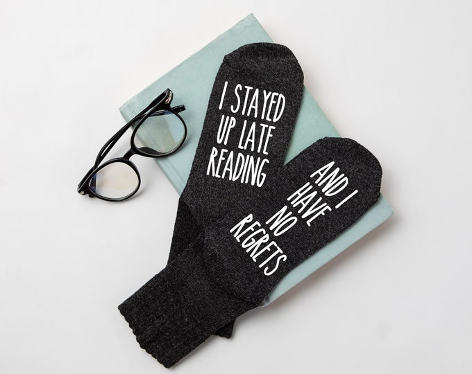Shhh I'm Reading. Novelty Socks, Bookworm/book Lover Gift Idea. Unisex