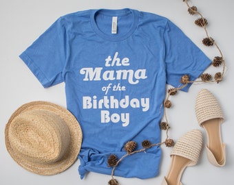 Mama Birthday Boy Family Shirts: Personalized Retro Mom, Dad, First Birthday