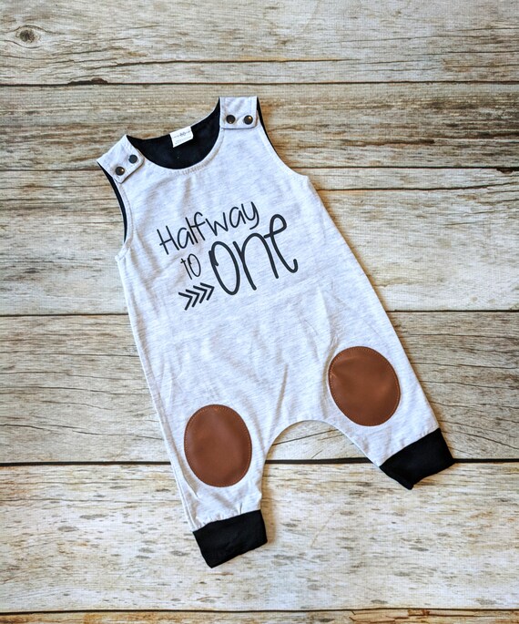 half birthday rompers