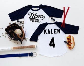 Custom Baseball Family Shirts: Mom Dad Rookie of the Year Outfit