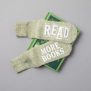Book Socks. Read Banned Books. Christmas Gift Idea. Gift for Readers. Novelty Socks. If You Can Read This Socks. Book Club Gift. image 6