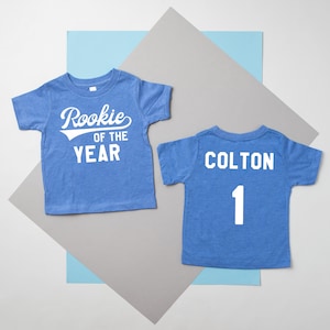 Personalized Rookie of the Year 1st Birthday Bodysuit or Tee