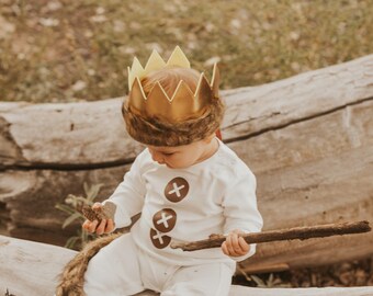Where the Wild Things Are Baby Costume: 4-piece Romper, Crown