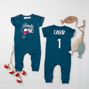 O'Fishally One 1st Birthday Romper: Personalized Fishing Outfit