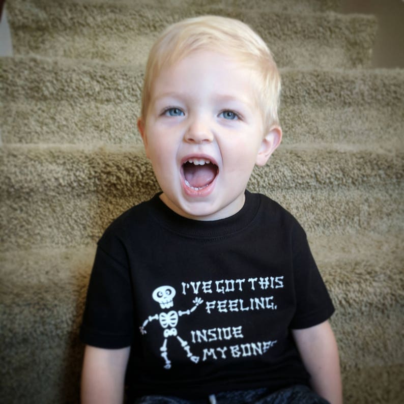 Adult Halloween shirt Funny kids shirt Teacher halloween shirt Inside My Bones Kids T-shirt Halloween T-shirt I/'ve Got This Feeling