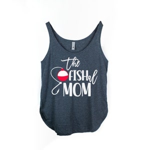 The Ofishal Mama Woman's Fishing Themed Tank Top. Matching Shirts for One 1st Birthday. Mom Birthday Boy. Ofishal Parent Tanks. Summer Party