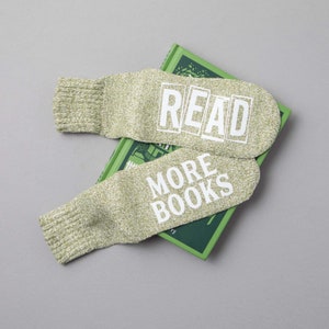 Book Socks. I Like Big Books, And I Cannot Lie. Christmas Gift for Readers. Novelty Socks. If You Can Read This Socks. Book Club image 10