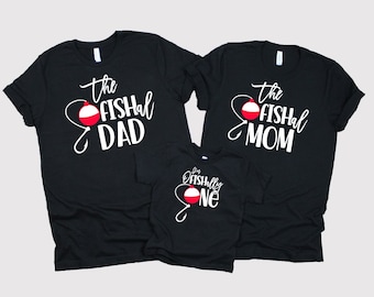 Ofishal Family Shirts: Fishing Gender Reveal, New Parent Personalized Matching Tees