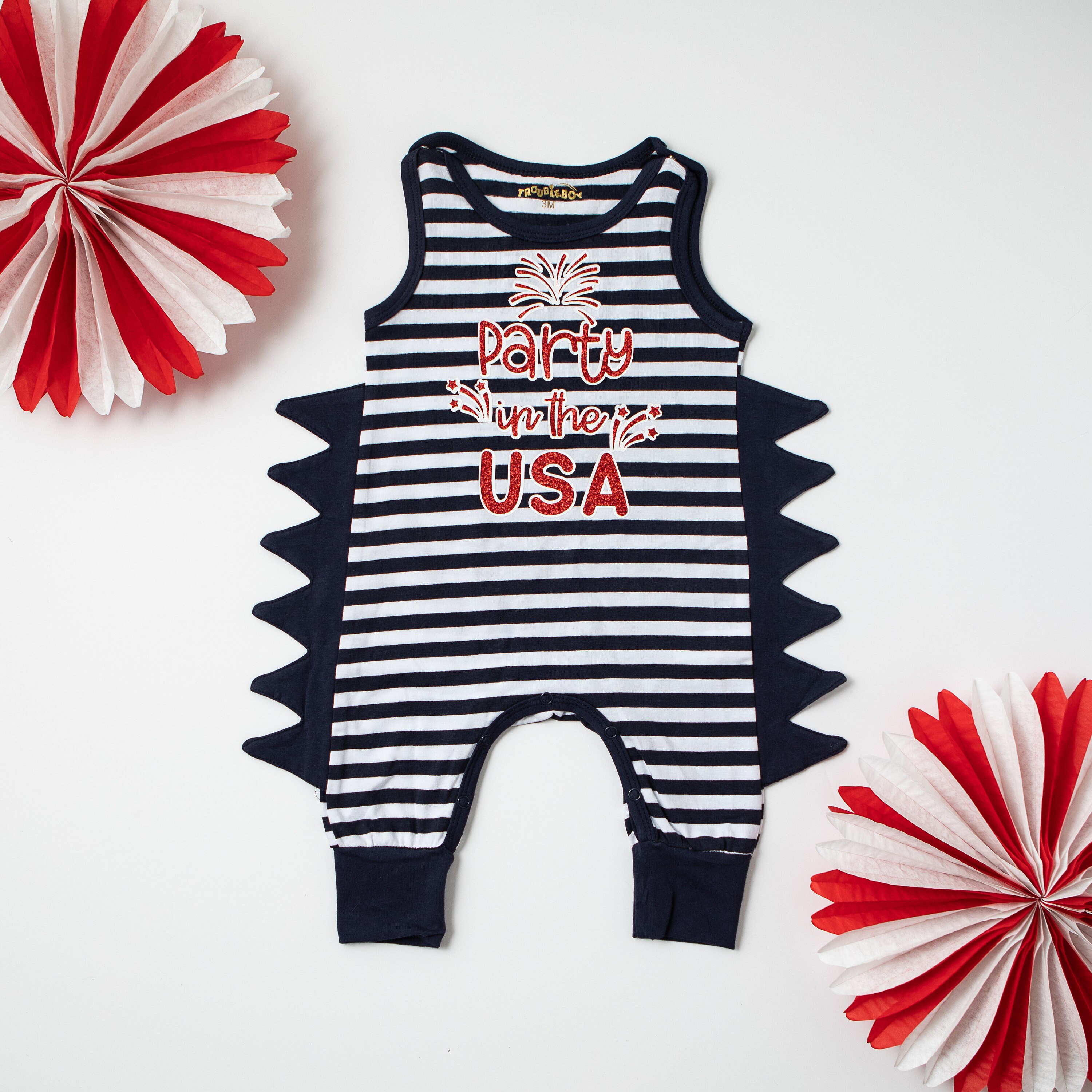 Party in the USA Baby Boy Outfit. 4th 
