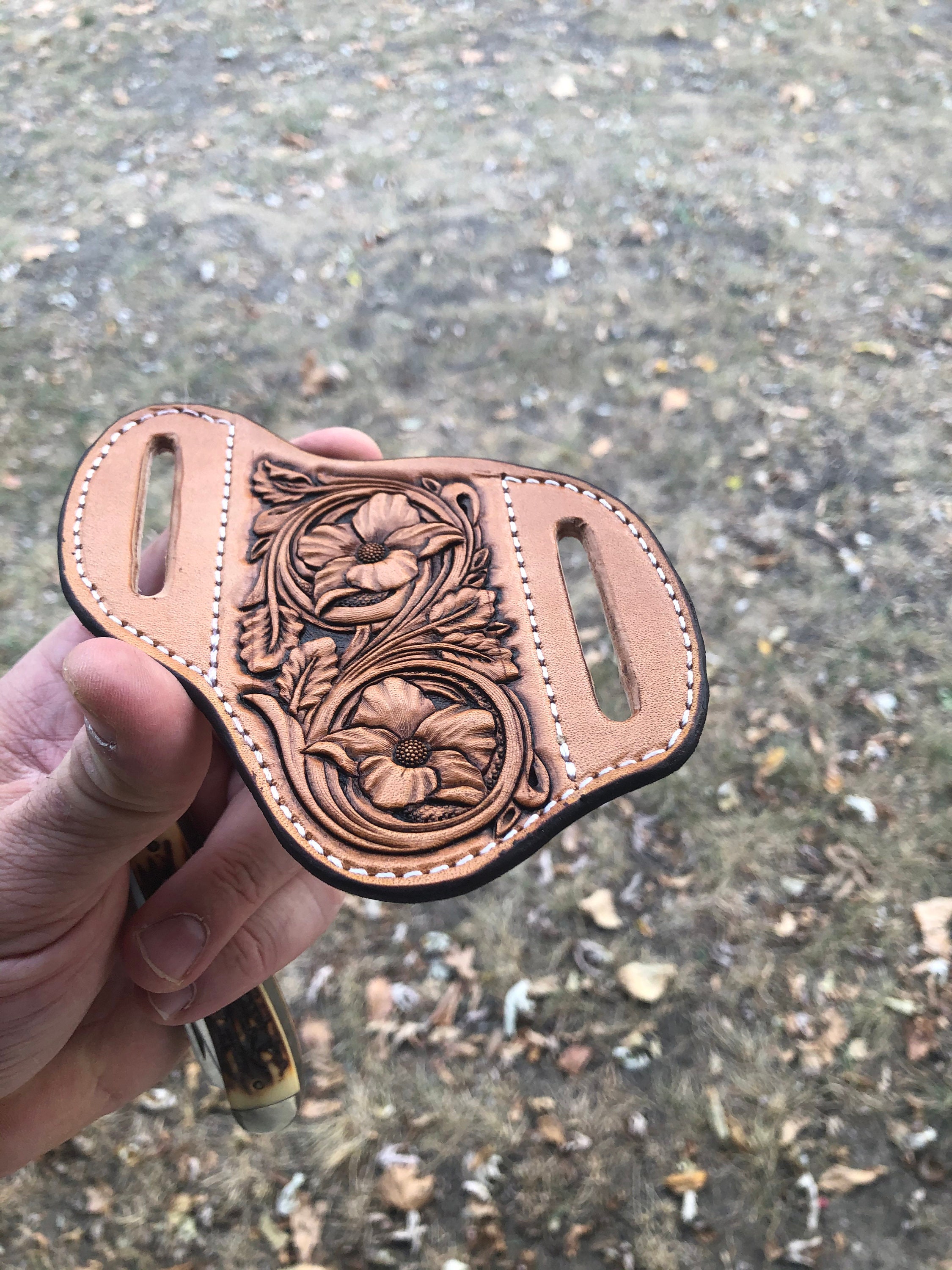 KNIFE SHEATH PATTERNS 2 Pack Pancake Belt Loop Knife Sheath Etsy