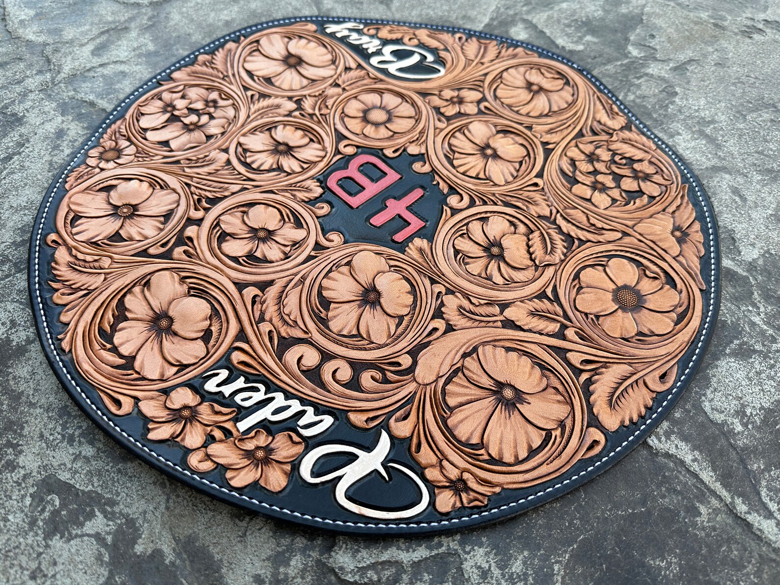 ROPE CAN PATTERNS - Sheridan Floral Rope Can Cover Leather Patterns ...