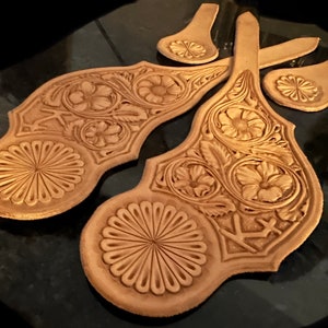 SPUR STRAPS PATTERN (#2) Sheridan Floral Tooling Spur Strap Pattern ...