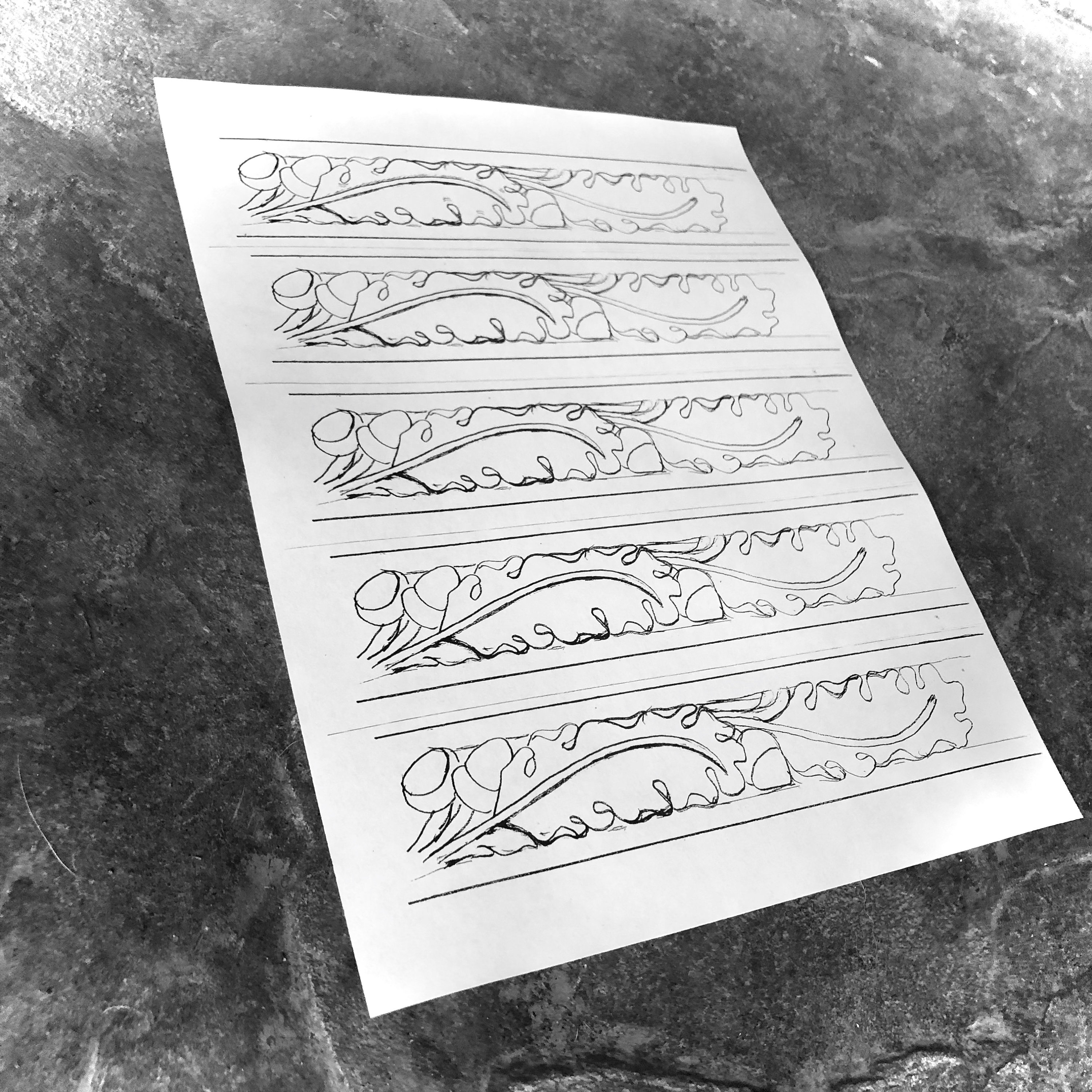 OAK LEAF BELT Pattern - (Digital Download)