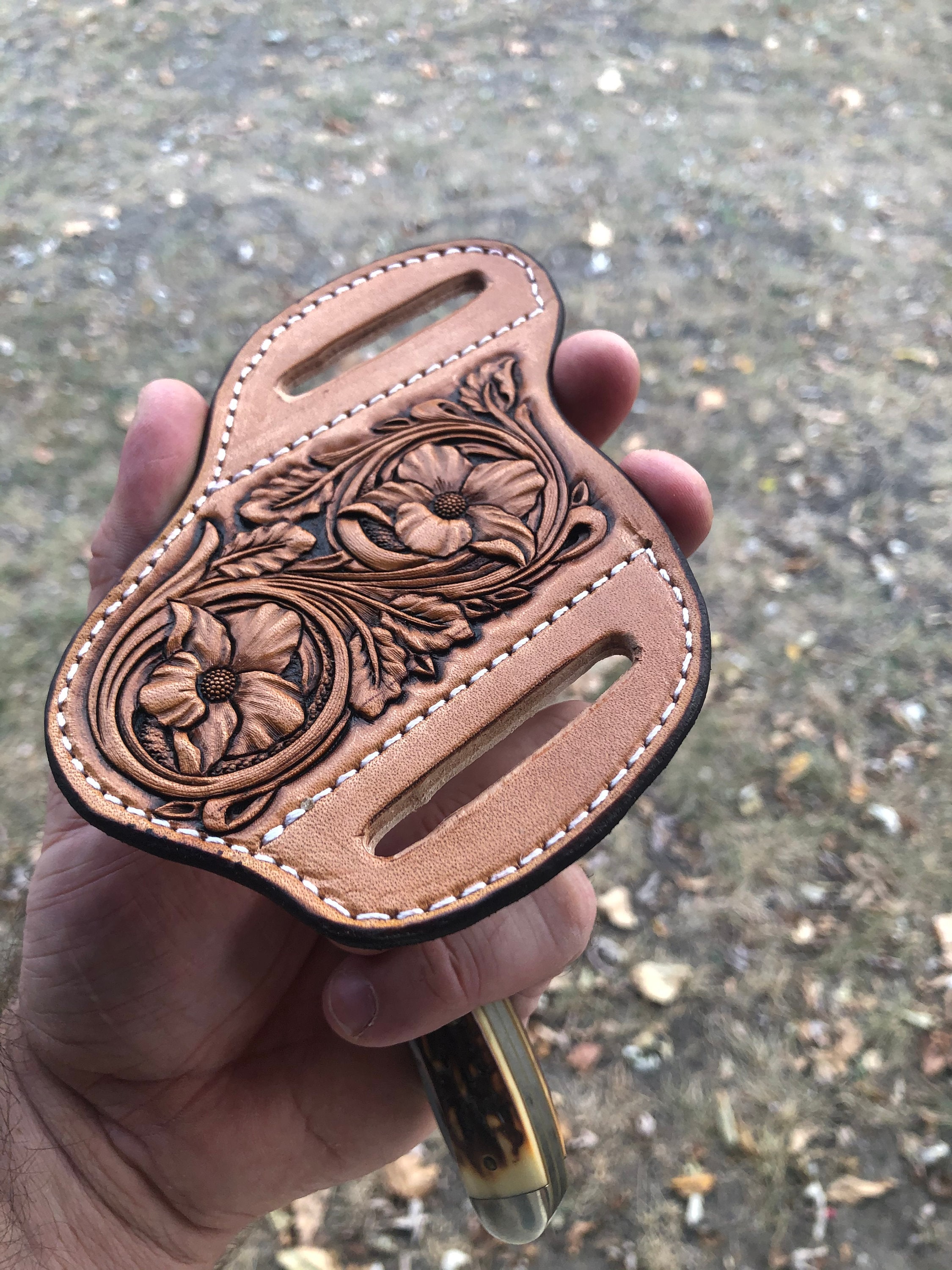 KNIFE SHEATH PATTERNS 2 Pack Pancake Belt Loop Knife Sheath Etsy