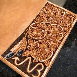 ROPER WALLET PATTERNS - Two Different Sheridan Floral Roper Wallet ...