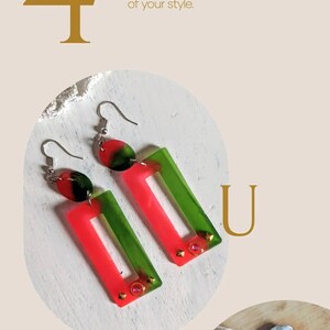 Resin earrings