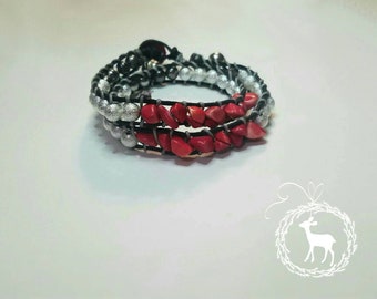 Red coral bracelet