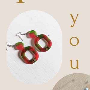Resin earrings