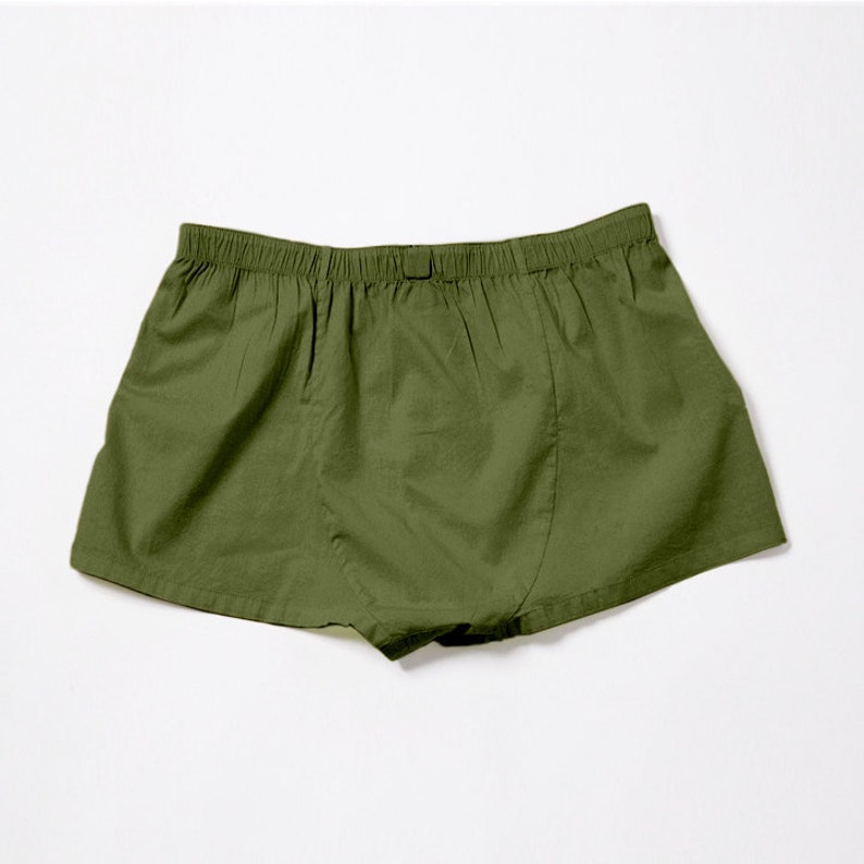 YUASA Mens Short Boxers Olive