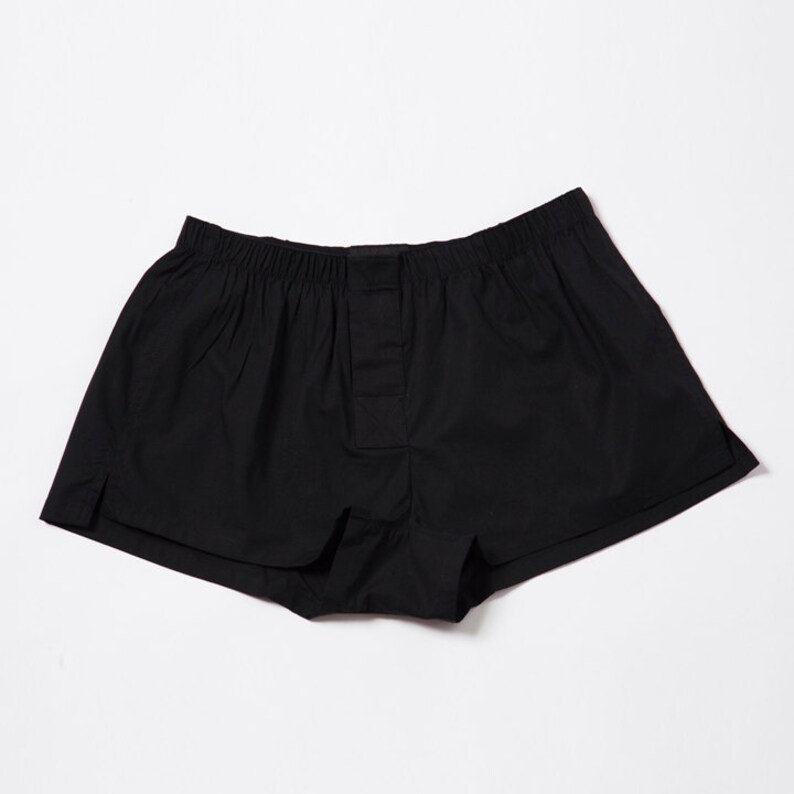 Mens Short Boxer Underwear Black