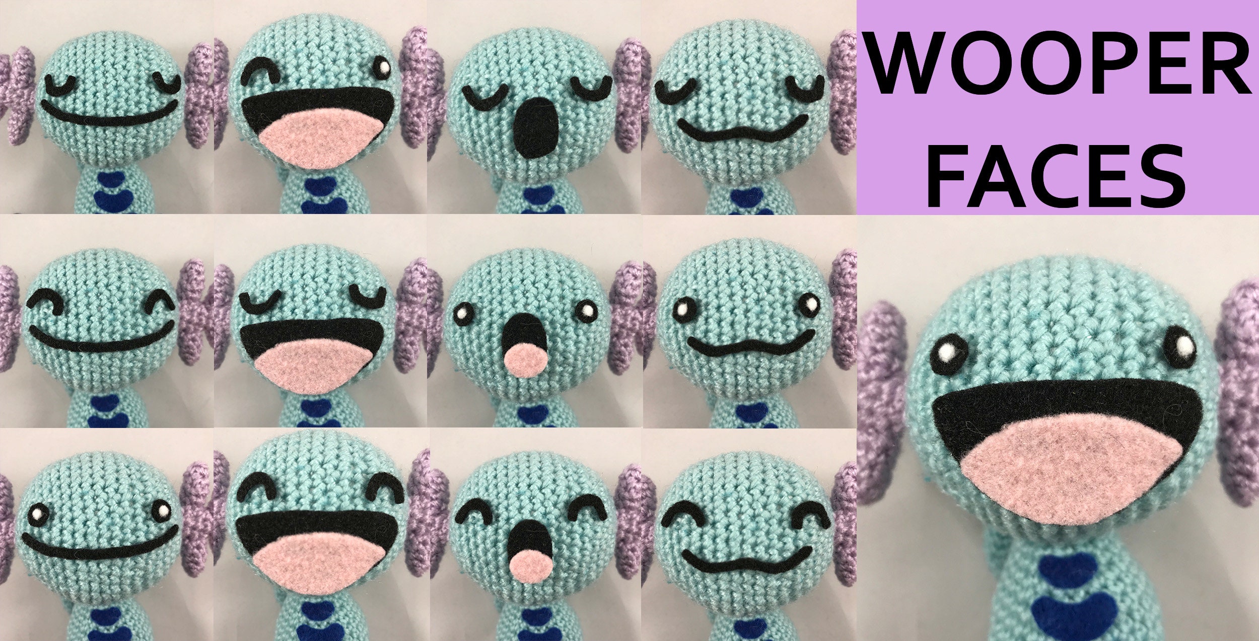 Wooper Crochet Pattern Etsy