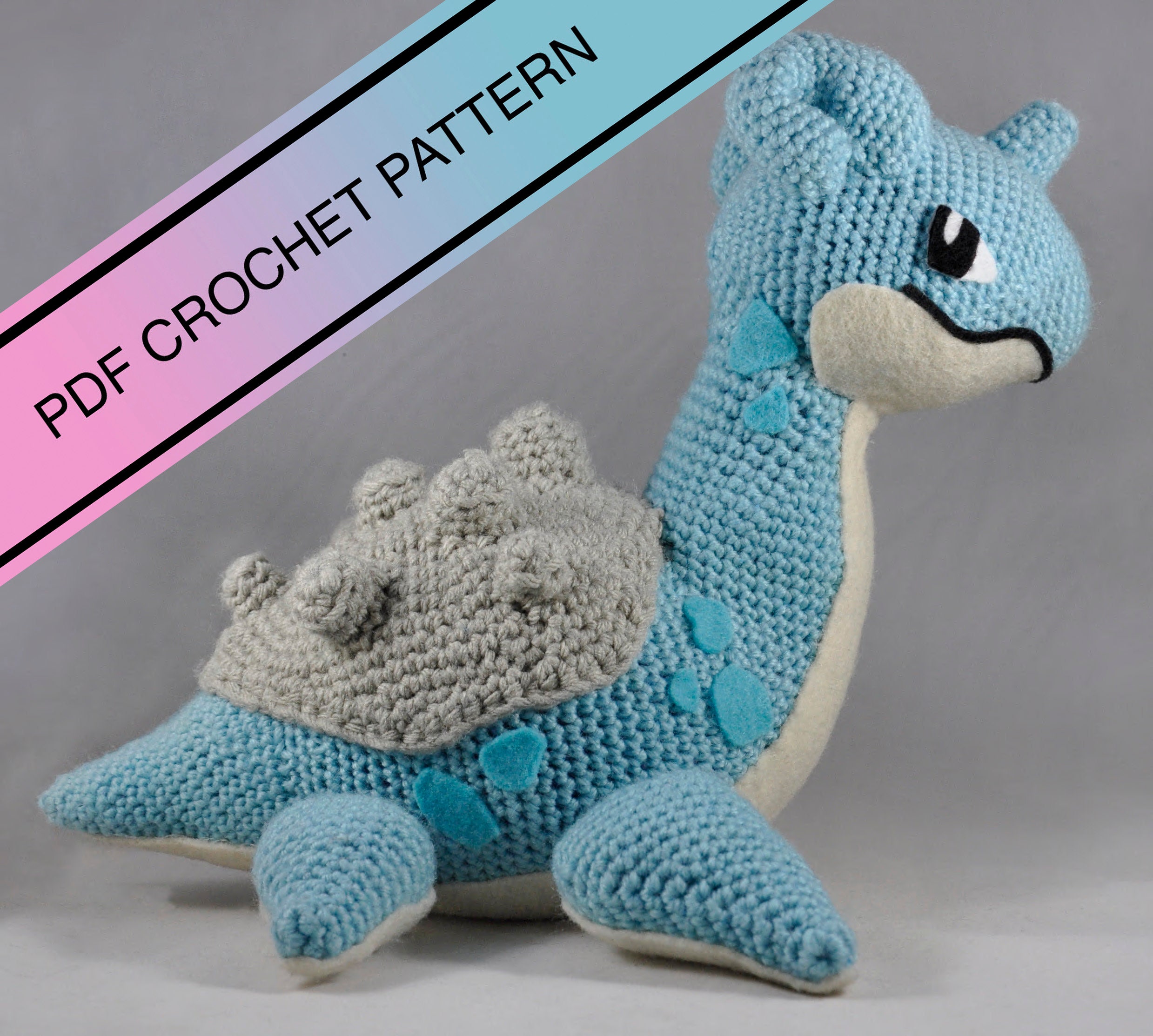 Lapras Crochet Pattern Etsy