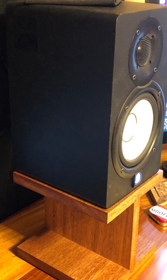 studio monitor stands wood