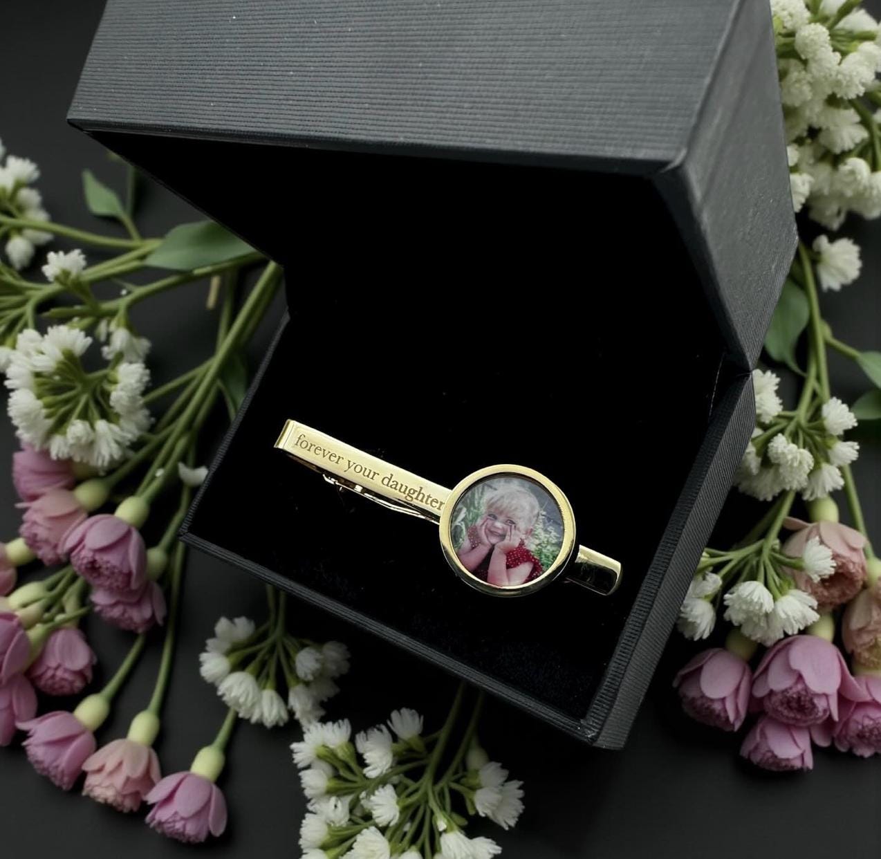 Pince à cravate trèfle plaquée or 18 carats, cadeau porte-bonheur pour lui - France
