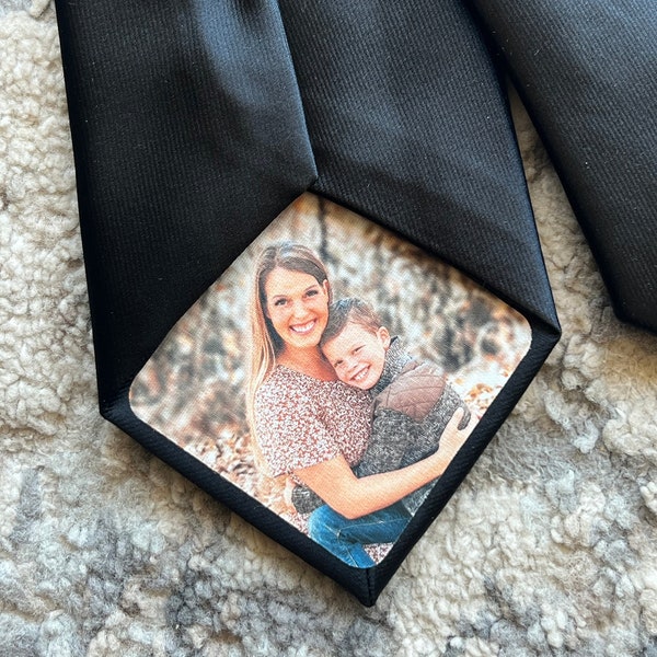 Custom Fabric Photo Patch for Ties for Him