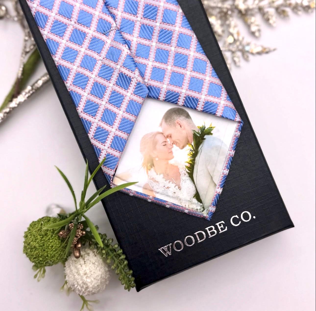 Corbata de seda con foto personalizada para él