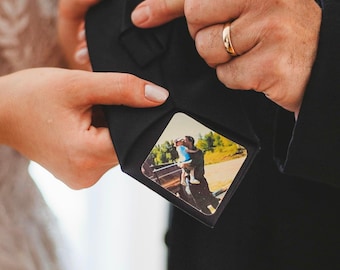 Peel & Stick Custom Fabric Photo Patch for Ties for Him