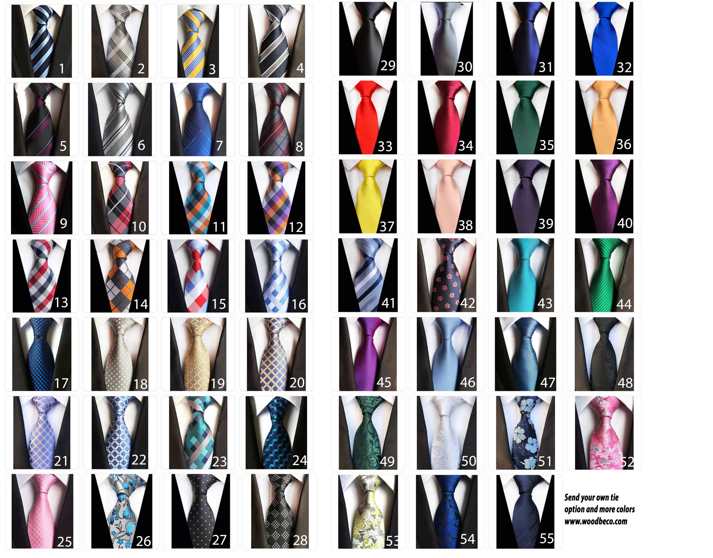 Personalized Photo Silk Tie for Him