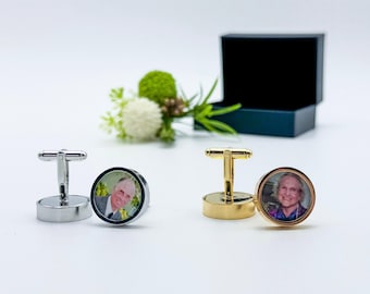 Juego de gemelos con foto para él