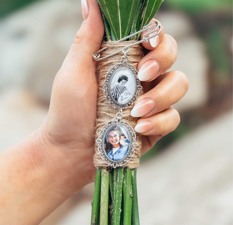 Personalized Bouquet Photo Charm