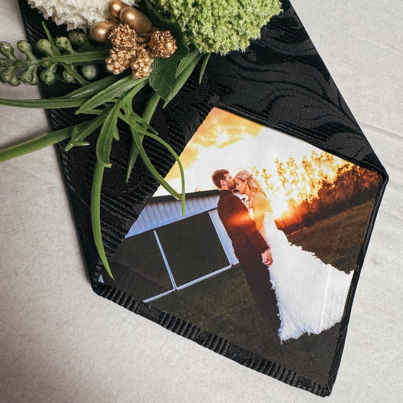 Personalized Photo Silk Tie for Him