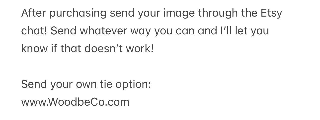 Personalized Photo Silk Tie for Him