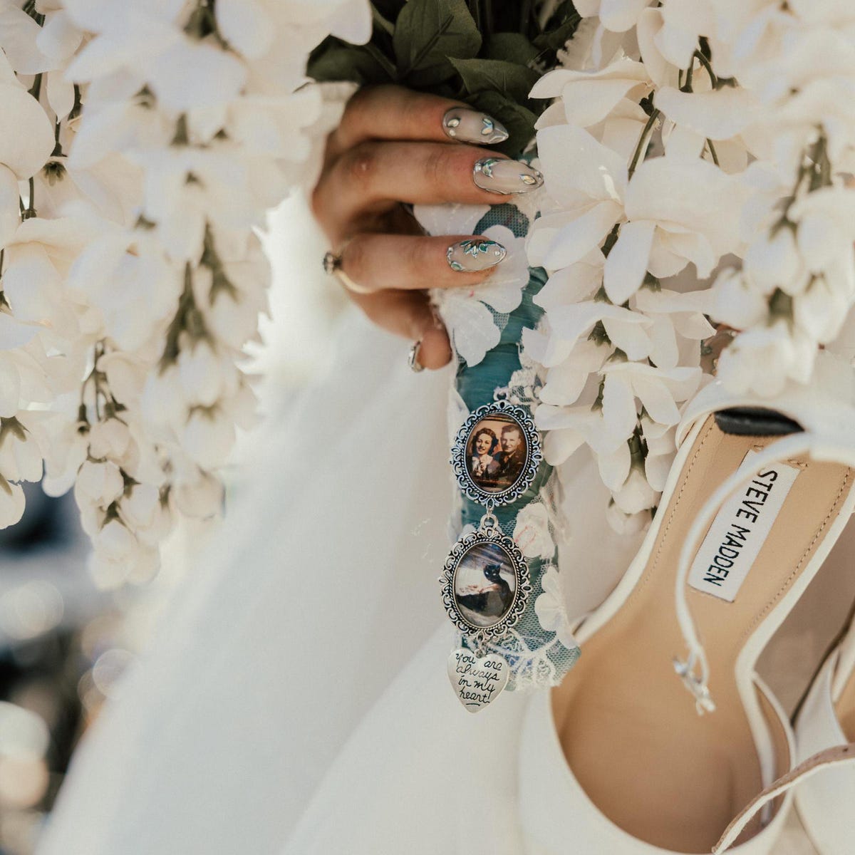 Personalized Bouquet Photo Charm - Etsy